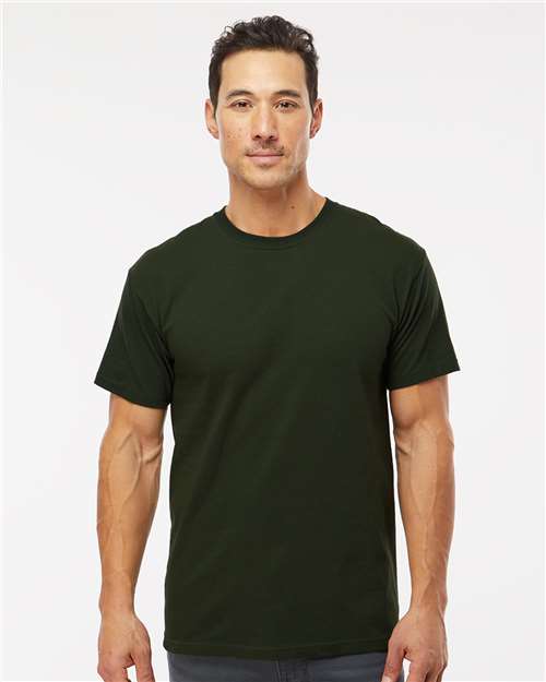 M&O Men's Gold Soft Touch T-Shirt 4800 - Forest Green