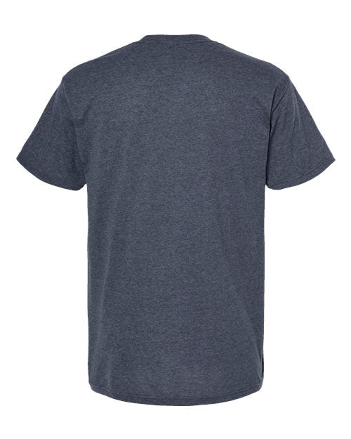 M&O Men's Gold Soft Touch T-Shirt 4800 - Heather Navy