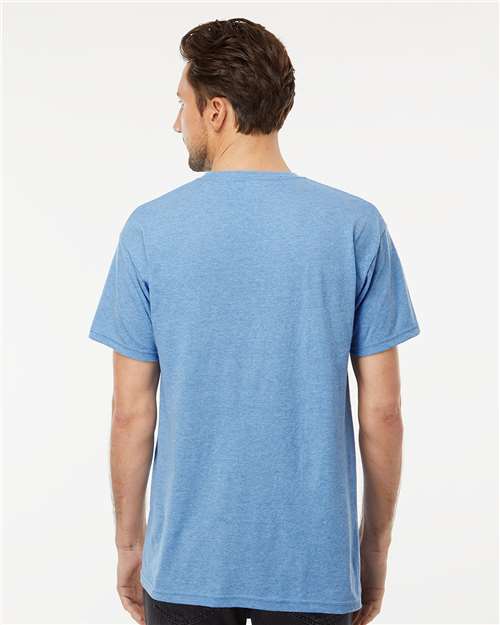 M&O Men's Gold Soft Touch T-Shirt 4800 - Light Blue Heather