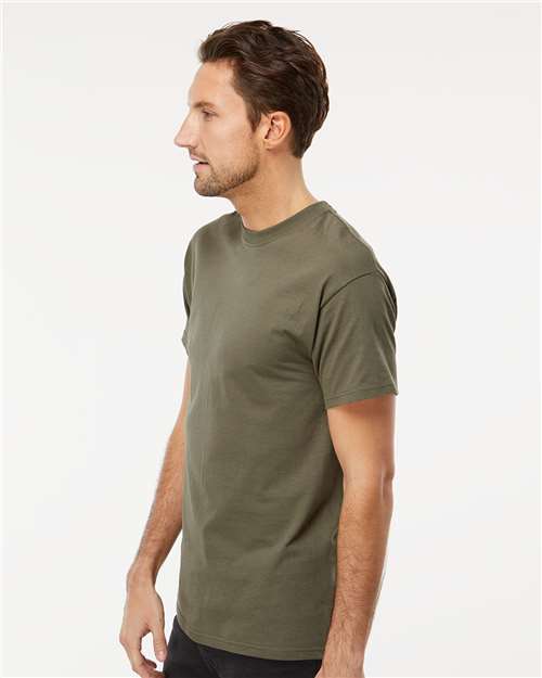 M&O Men's Gold Soft Touch T-Shirt 4800 - Military Green