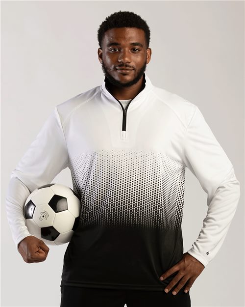 Badger Men's Hex 2.0 Quarter-Zip Pullover 4222