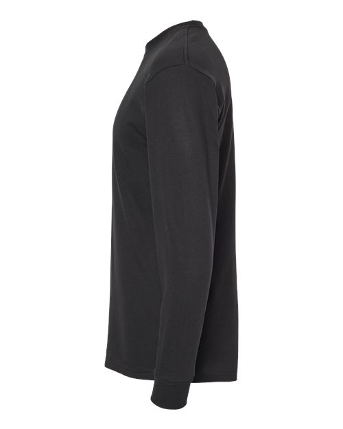 M&O Unisex Gold Soft Touch Long Sleeve T-Shirt 4820 - Black