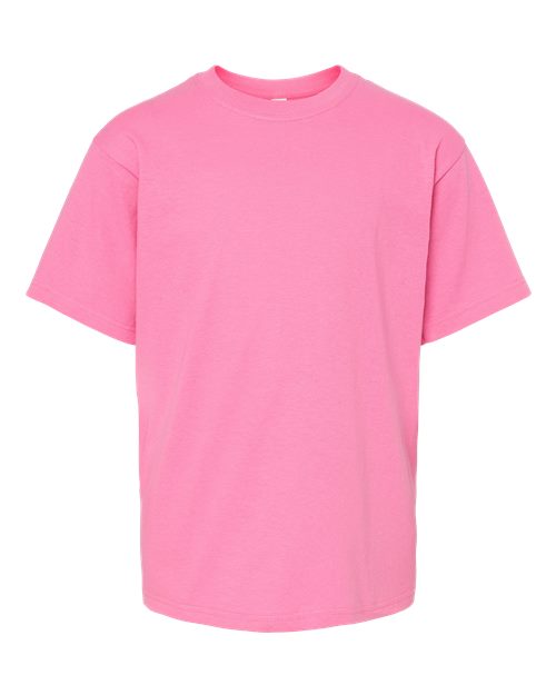 M&O Youth Gold Soft Touch T-Shirt 4850 - Azalea