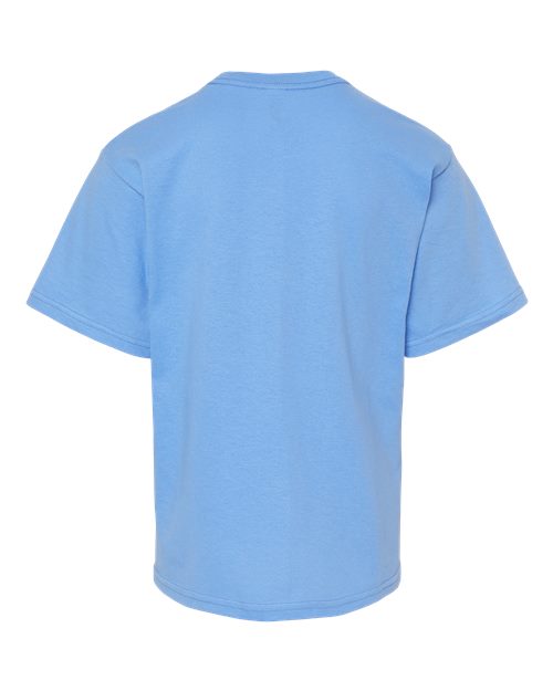M&O Youth Gold Soft Touch T-Shirt 4850 - Carolina Blue