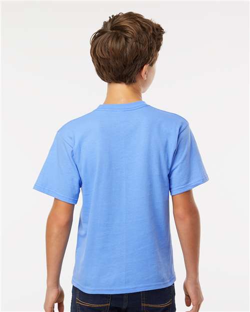 M&O Youth Gold Soft Touch T-Shirt 4850 - Carolina Blue