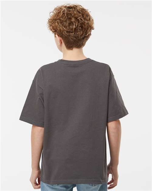 M&O Youth Gold Soft Touch T-Shirt 4850 - Charcoal