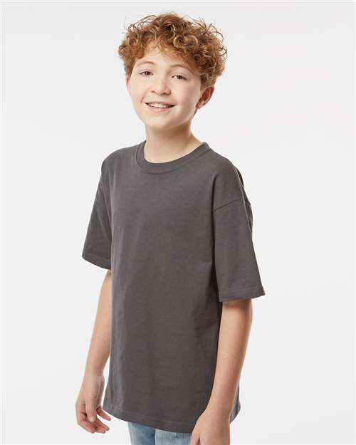 M&O Youth Gold Soft Touch T-Shirt 4850 - Charcoal