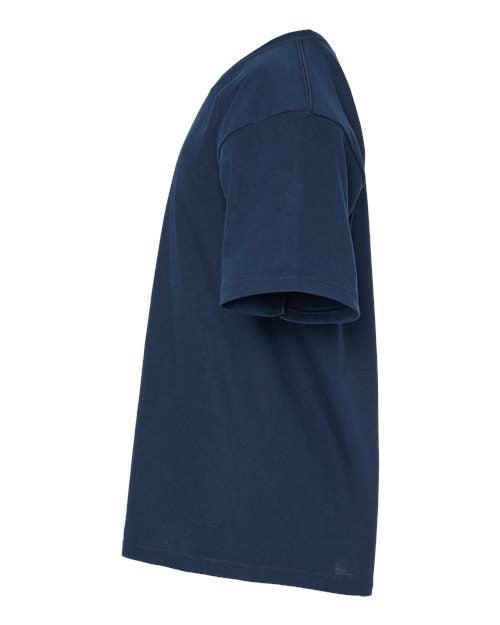 M&O Youth Gold Soft Touch T-Shirt 4850 - Deep Navy