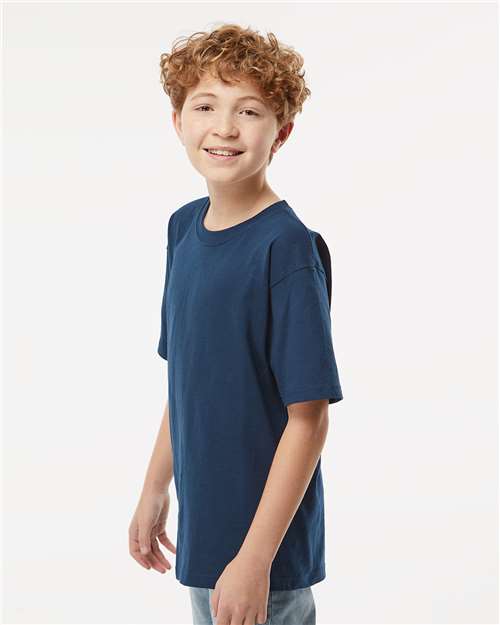 M&O Youth Gold Soft Touch T-Shirt 4850 - Deep Navy