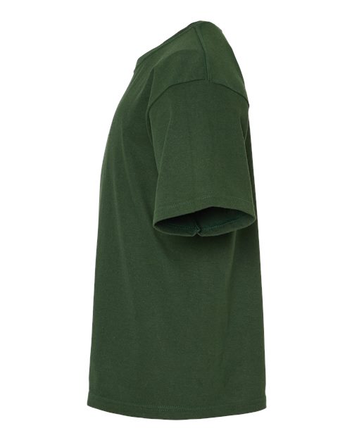 M&O Youth Gold Soft Touch T-Shirt 4850 - Forest Green