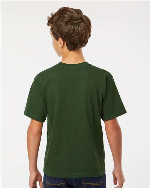 M&O Youth Gold Soft Touch T-Shirt 4850 - Forest Green
