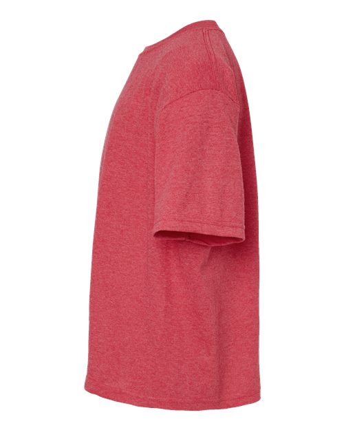 M&O Youth Gold Soft Touch T-Shirt 4850 - Heather Red