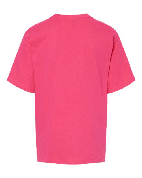 M&O Youth Gold Soft Touch T-Shirt 4850 - Heliconia