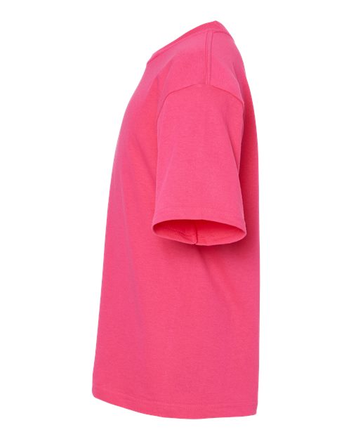M&O Youth Gold Soft Touch T-Shirt 4850 - Heliconia