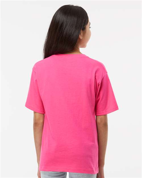 M&O Youth Gold Soft Touch T-Shirt 4850 - Heliconia