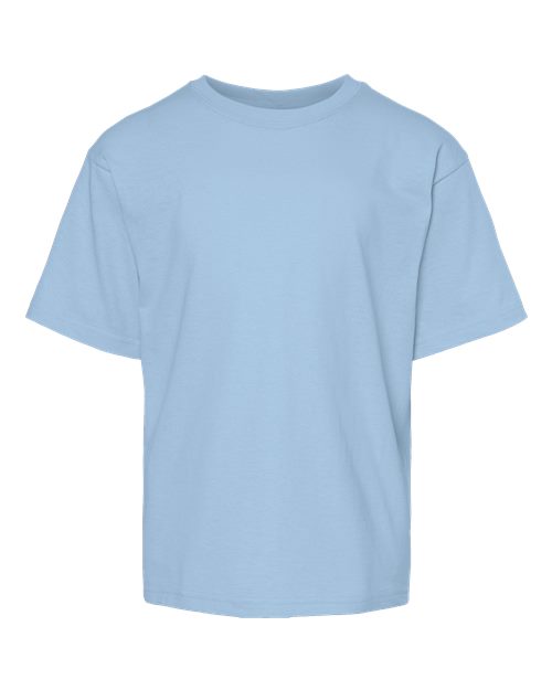 M&O Youth Gold Soft Touch T-Shirt 4850 - Light Blue