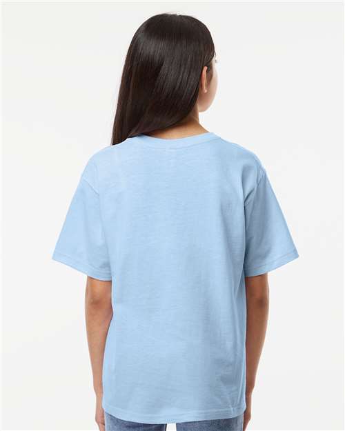M&O Youth Gold Soft Touch T-Shirt 4850 - Light Blue