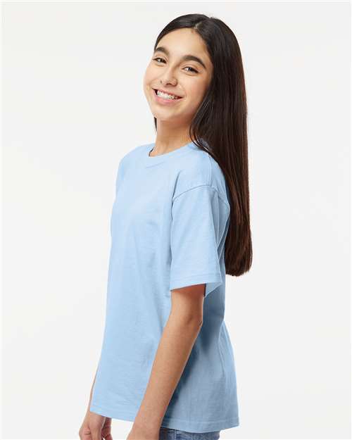 M&O Youth Gold Soft Touch T-Shirt 4850 - Light Blue
