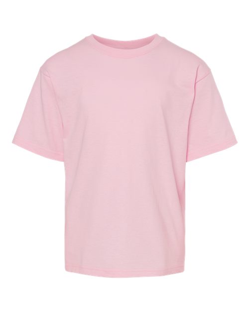 M&O Youth Gold Soft Touch T-Shirt 4850 - Light Pink