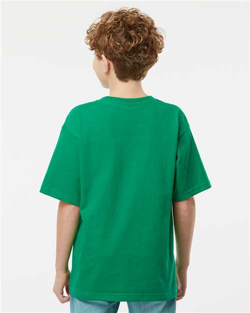 M&O Youth Gold Soft Touch T-Shirt 4850 - Fine Kelly Green