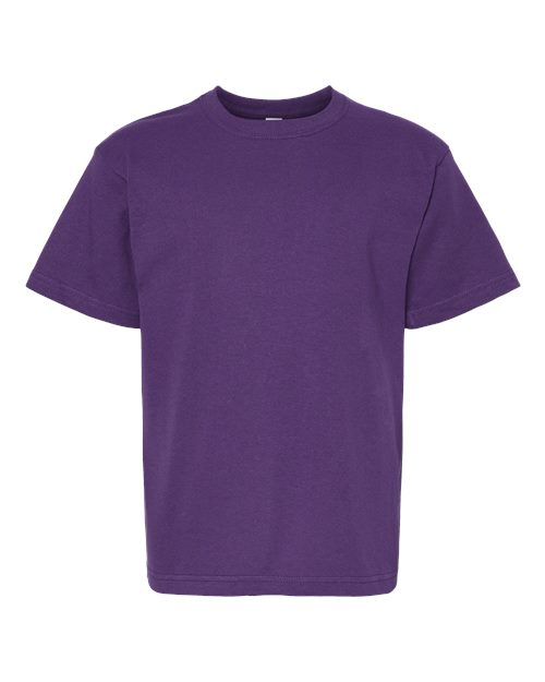 M&O Youth Gold Soft Touch T-Shirt 4850 - Purple