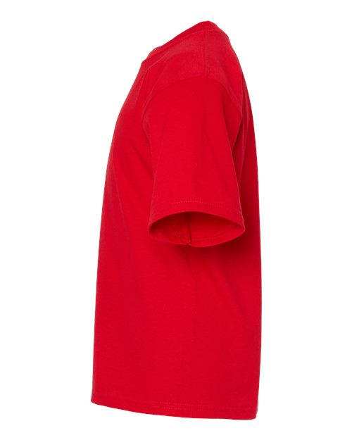 M&O Youth Gold Soft Touch T-Shirt 4850 - Deep Red