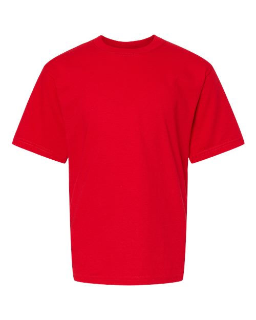 M&O Youth Gold Soft Touch T-Shirt 4850 - Deep Red