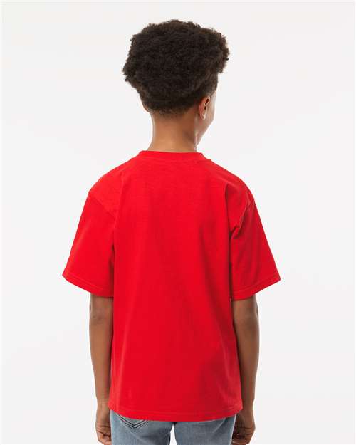 M&O Youth Gold Soft Touch T-Shirt 4850 - Deep Red