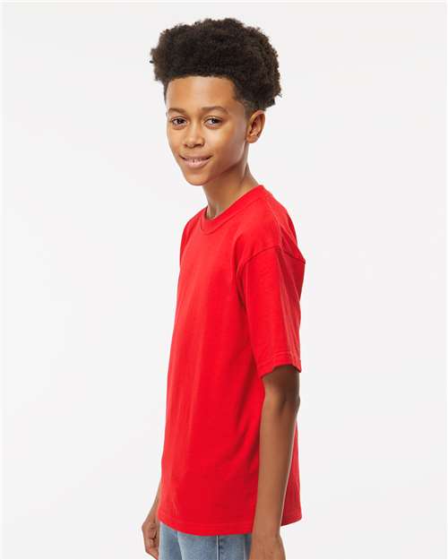 M&O Youth Gold Soft Touch T-Shirt 4850 - Deep Red