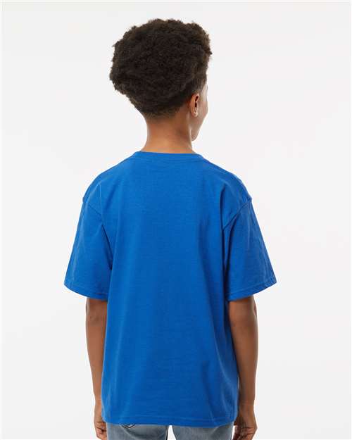 M&O Youth Gold Soft Touch T-Shirt 4850 - Royal