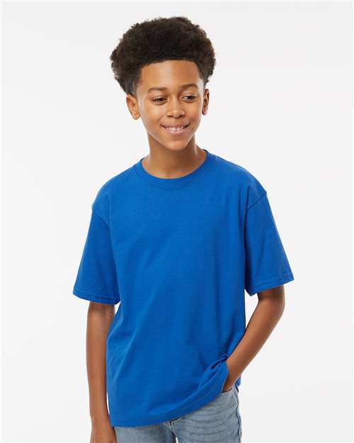 M&O Youth Gold Soft Touch T-Shirt 4850 - Royal