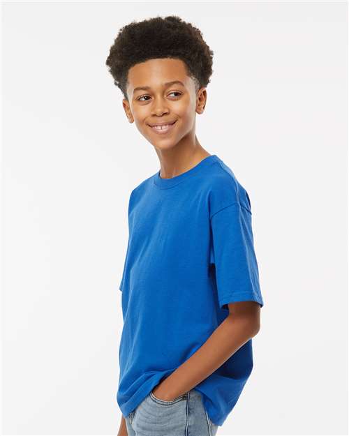 M&O Youth Gold Soft Touch T-Shirt 4850 - Royal