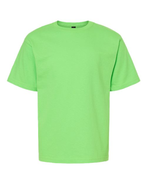 M&O Youth Gold Soft Touch T-Shirt 4850 - Vivid Lime