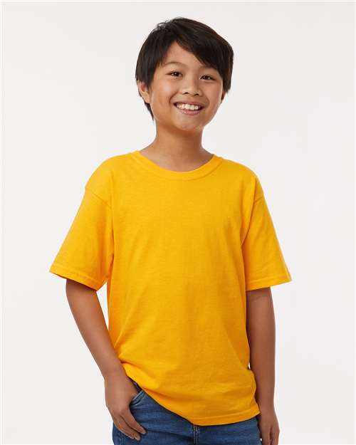 M&O Youth Gold Soft Touch T-Shirt 4850 - Gold