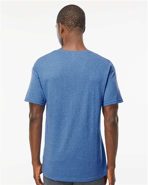 M&O Men's Gold Soft Touch T-Shirt 4800 - Heather Royal