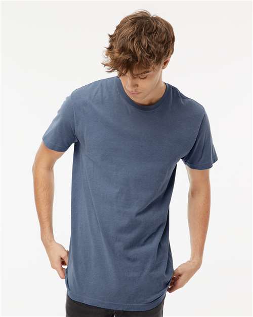 M&O Unisex Vintage Garment-Dyed T-Shirt 6500M - Blue Jean