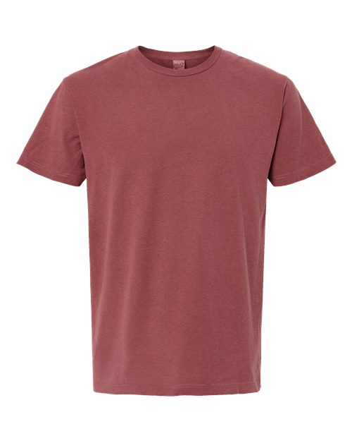 M&O Unisex Vintage Garment-Dyed T-Shirt 6500M - Brick