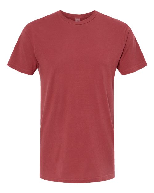 M&O Unisex Vintage Garment-Dyed T-Shirt 6500M - Crimson
