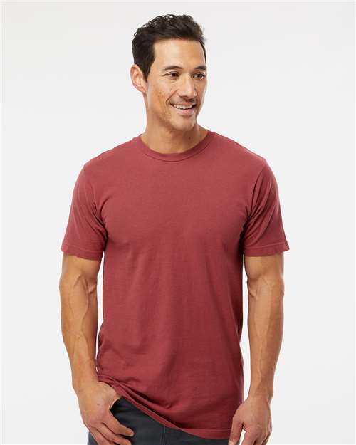 M&O Unisex Vintage Garment-Dyed T-Shirt 6500M - Crimson