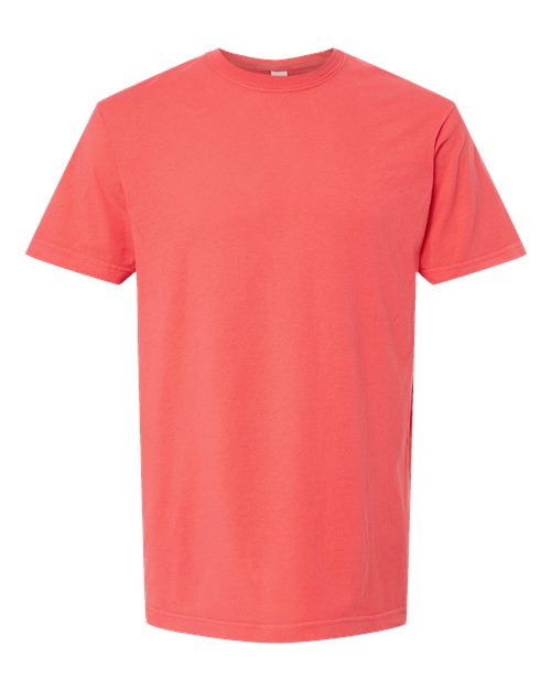 M&O Unisex Vintage Garment-Dyed T-Shirt 6500M - Bright Salmon
