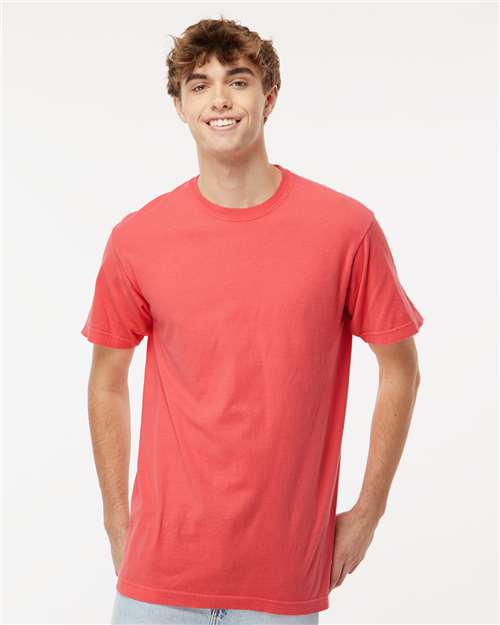 M&O Unisex Vintage Garment-Dyed T-Shirt 6500M - Bright Salmon