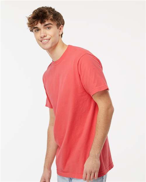 M&O Unisex Vintage Garment-Dyed T-Shirt 6500M - Bright Salmon