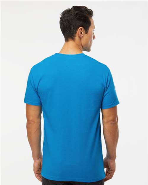 M&O Men's Gold Soft Touch T-Shirt 4800 - Turquoise