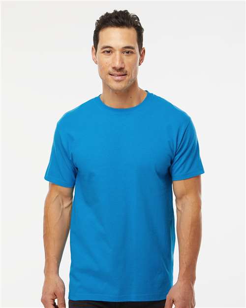 M&O Men's Gold Soft Touch T-Shirt 4800 - Turquoise