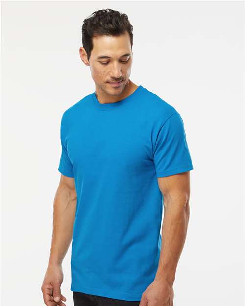M&O Men's Gold Soft Touch T-Shirt 4800 - Turquoise
