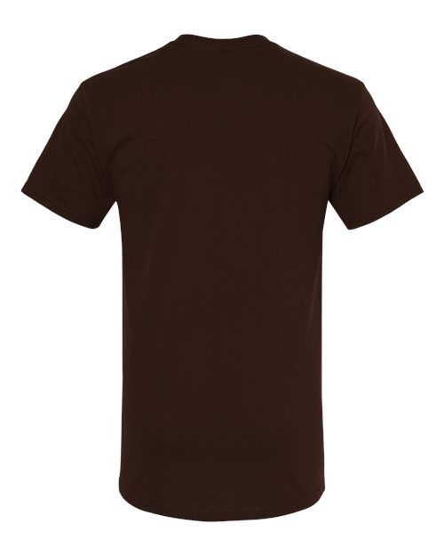 M&O Men's Gold Soft Touch T-Shirt 4800 - Chocolate