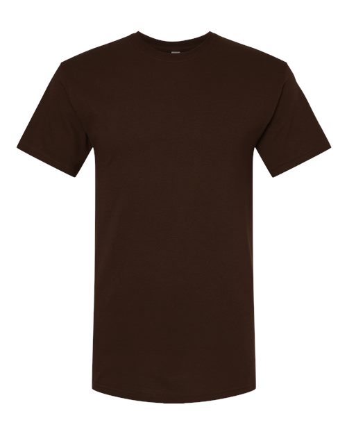 M&O Men's Gold Soft Touch T-Shirt 4800 - Chocolate