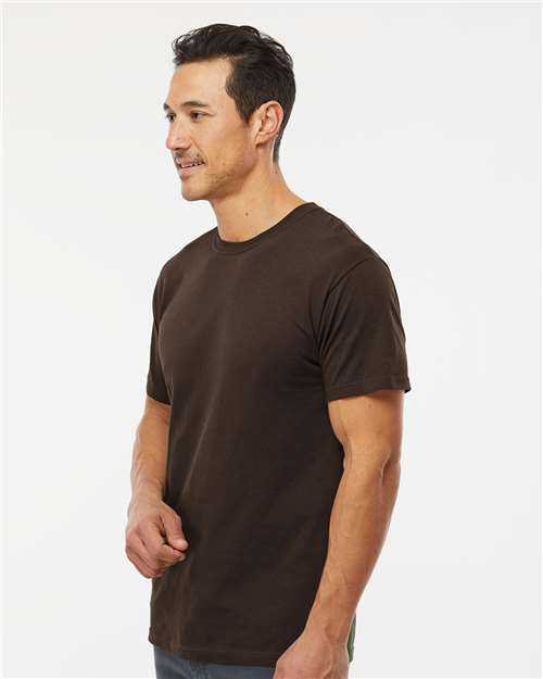 M&O Men's Gold Soft Touch T-Shirt 4800 - Chocolate