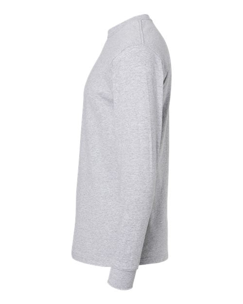 M&O Unisex Gold Soft Touch Long Sleeve T-Shirt 4820 - Athletic Grey