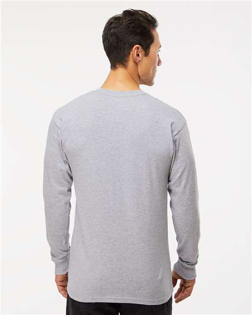 M&O Unisex Gold Soft Touch Long Sleeve T-Shirt 4820 - Athletic Grey